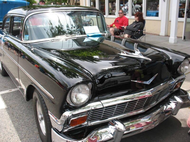 black classic car