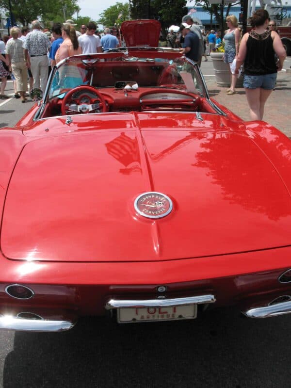 red corvette convertible