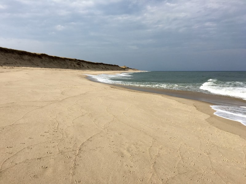 an empty beach