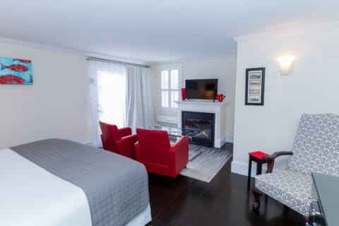 Guest Room 1 with fireplace