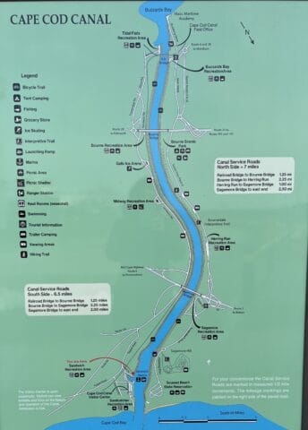 Map of Cape Cod Canal